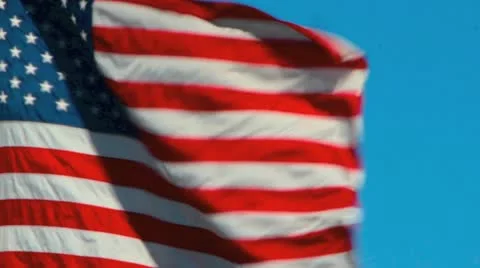 American Flag I Stock Footage 12579218