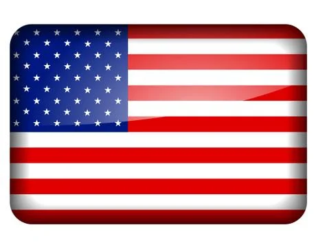 American flag icon Stock Illustration