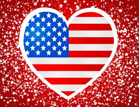 American Flag idea Stock Illustration