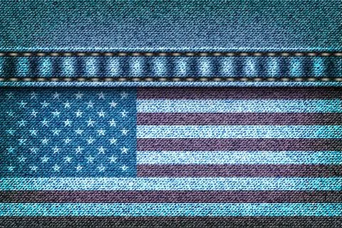 American flag Stock Illustration