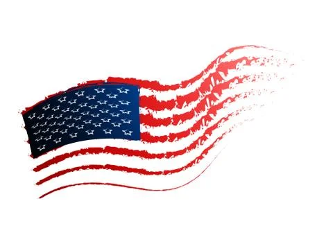 American flag Stock Illustration
