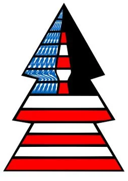 American flag Stock Illustration