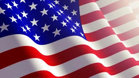 American flag. Stock Illustration