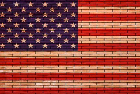 American flag Stock Illustration