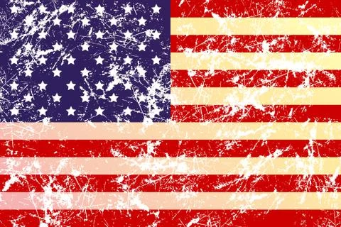 American flag Stock Illustration