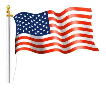 American Flag Stock Illustration