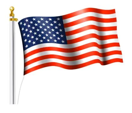 American Flag Stock Illustration