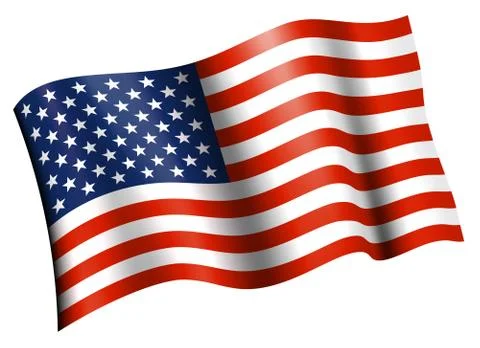 American Flag Stock Illustration
