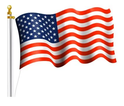 American Flag Stock Illustration