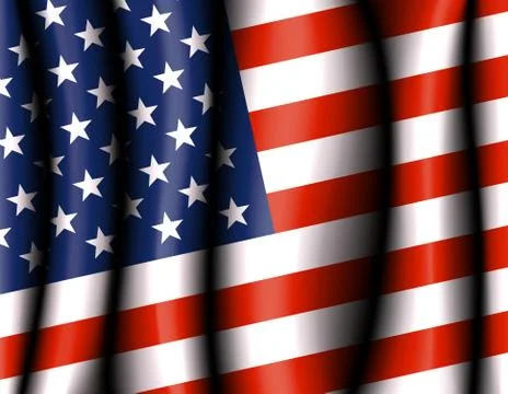 American Flag Stock Illustration