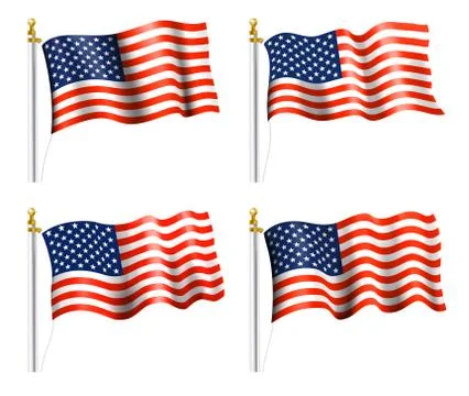 American Flag Stock Illustration