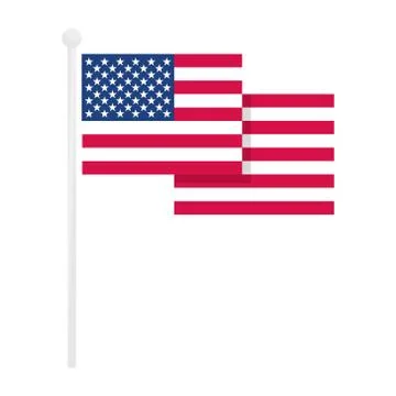 American Flag Stock Illustration