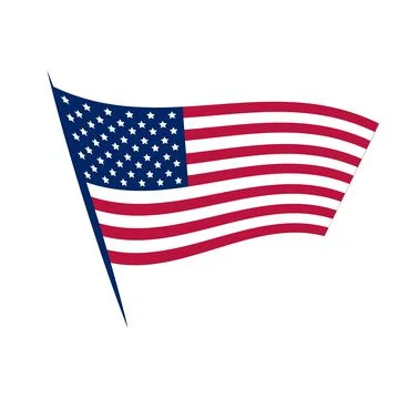 American flag Stock Illustration