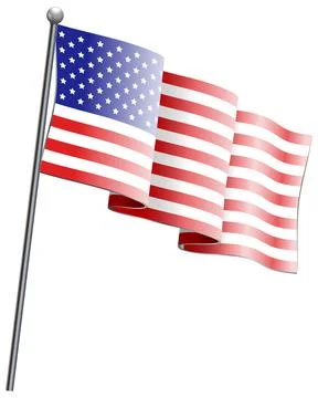 American Flag Stock Illustration