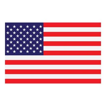 American flag illustration Stock Illustration