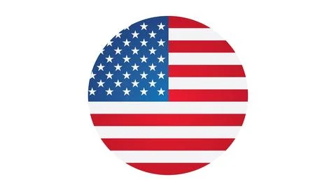 American flag illustration Stock Illustration