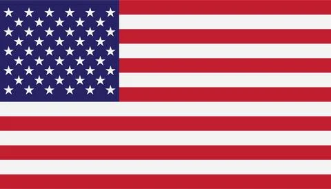 American flag illustration Stock Illustration