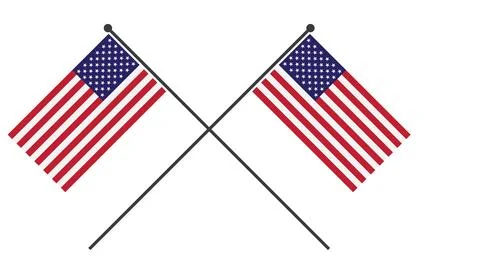 American flag illustration Stock Illustration