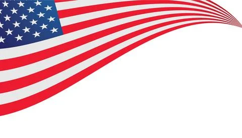 American flag illustration Stockillustratie