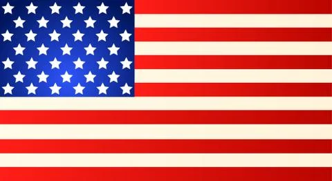 American Flag for Independence Day. Vector EPS illustration Stock Illustration