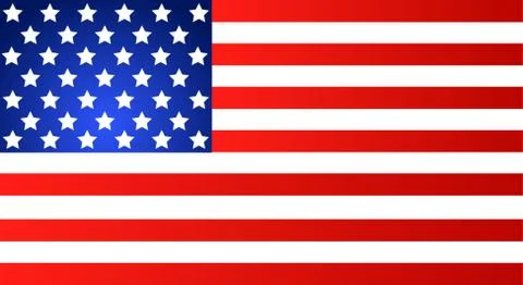 American Flag for Independence Day. Vector EPS illustration Stock Illustration