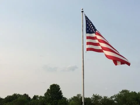American flag large Stock Photos