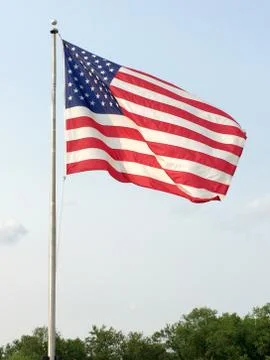 American flag large Stock Photos
