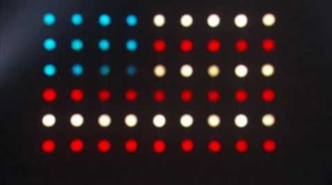 American Flag Light Wall Video stock 10561629