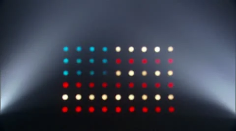 American Flag Light Wall with Light Flares Video stock 10561634