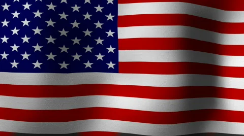 American Flag Loop Stock Footage 293108