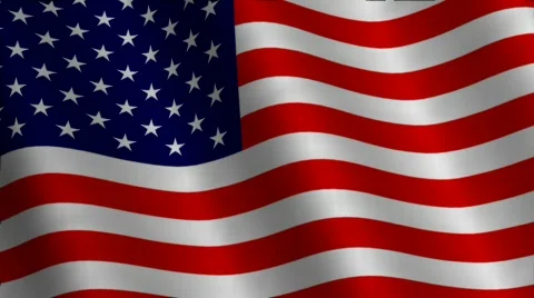 American Flag (loop) Stock Footage 547621