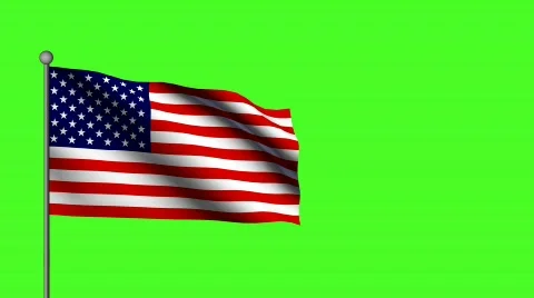 American Flag (loop) Stock Footage 547677