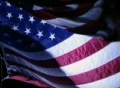 American Flag at Night Footage