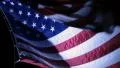 American Flag at Night Footage