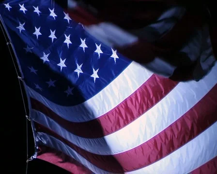 American Flag at Night 動画素材 2826903