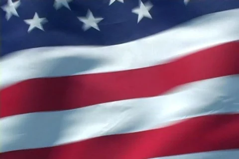 American Flag pan 스톡 동영상 136919