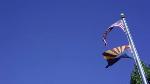 AMERICAN FLAG PAN Stock Footage 41476290