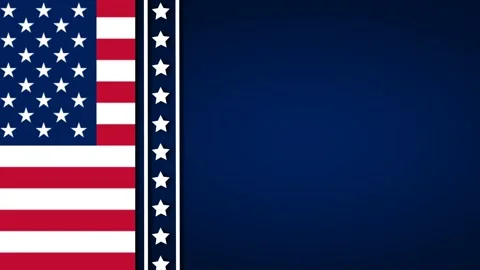 American Flag Patriotic Background Loop for First Responders Day Tribute. Stock Footage 341796545