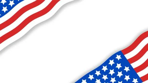 American Flag Pattern with Red White and Blue Colors. Stock Illustration