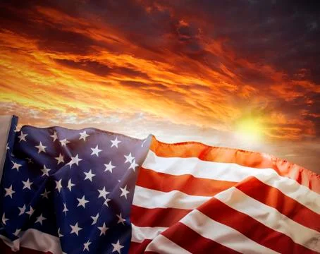 American flag 库存照片