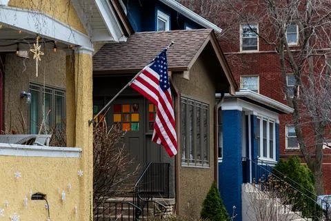 The American flag. 스톡 사진