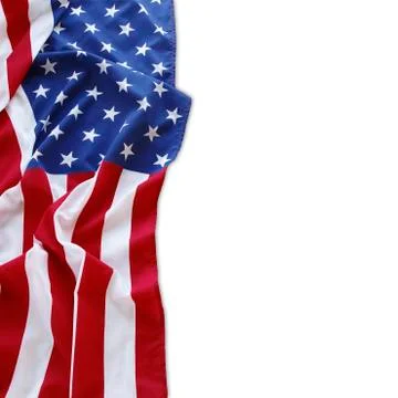 American flag on plain background Stock Photos