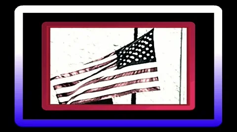 The american flag (red, white and blue, patriotic, salute) stars and stripes!!! Stock Footage 195284774