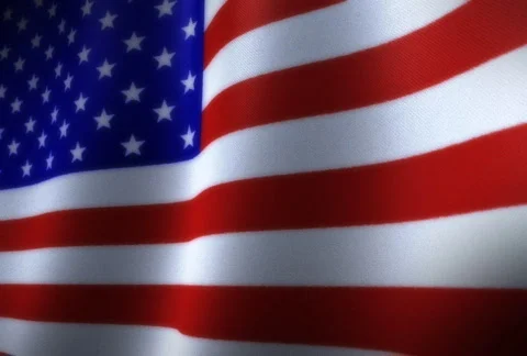 American Flag SD Loop Stock Footage