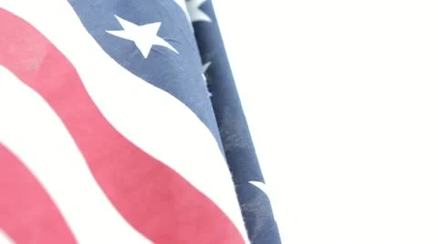 American Flag seen from bottom looking up Stock Footage 12011706