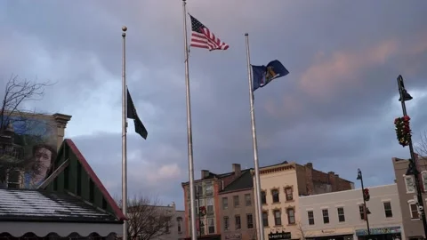 American Flag slow motion Video stock 171340178