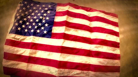 American Flag Slow Motion Stock Footage 281801250