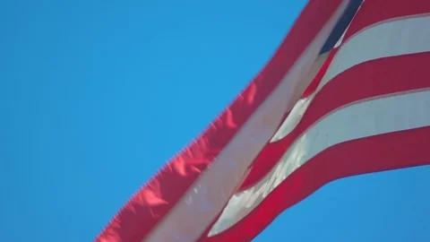 American Flag Stripes Stock Footage 90491642