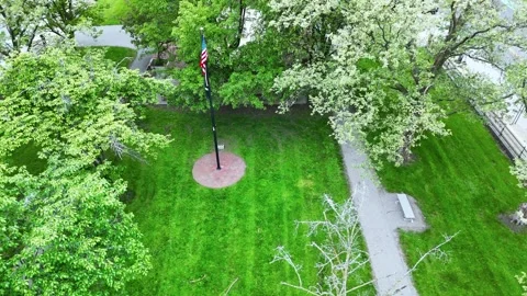American Flag - Syracuse, NY Video stock 336228236