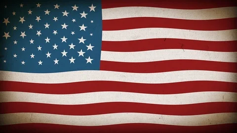American Flag Textured Background Loop Stock Footage 107937281